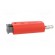 Plug | 4mm banana | 19A | red | non-insulated,with 4mm axial socket фото 7