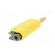 Plug | 4mm banana | 19A | yellow | gold-plated | on cable фото 6