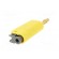 Plug | 4mm banana | 19A | yellow | gold-plated | on cable image 6