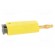 Plug | 4mm banana | 19A | yellow | gold-plated | on cable фото 7
