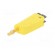 Plug | 4mm banana | 19A | yellow | gold-plated | on cable image 2