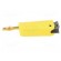 Plug | 4mm banana | 19A | yellow | gold-plated | on cable фото 3