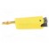 Connector: 4mm banana | plug | 19A | yellow | gold-plated | on cable image 4