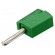 Plug | 4mm banana | 20A | 42V | green | non-insulated | 40mm image 1