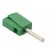 Plug | 4mm banana | 20A | 42V | green | non-insulated | 40mm image 8