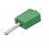 Plug | 4mm banana | 20A | 42V | green | non-insulated | 40mm image 2