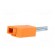 Plug | 4mm banana | 20A | 42V | orange | non-insulated | 40mm image 6