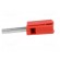 Plug | 4mm banana | 20A | 42V | red | non-insulated | 40mm | 3.86g image 3