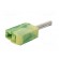 Plug | 4mm banana | 20A | 42V | yellow-green | non-insulated | 40mm image 6
