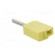 Plug | 4mm banana | 20A | 42V | yellow | non-insulated | 40mm | 3.86g image 4