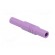 Plug | 4mm banana | 24A | 1kV | 1kVDC | violet | insulated | 3mΩ | screw image 4