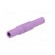 Plug | 4mm banana | 24A | 1kV | violet | insulated | Mounting: screw фото 6