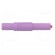 Plug | 4mm banana | 24A | 1kV | violet | insulated | Mounting: screw фото 7