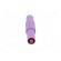 Plug | 4mm banana | 24A | 1kV | violet | insulated | Mounting: screw фото 9
