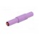 Plug | 4mm banana | 24A | 1kV | violet | insulated | Mounting: screw image 2