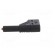 Connector: 4mm banana | plug | 24A | 1kVDC | black | insulated,angled image 3