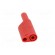 Plug | 4mm banana | 24A | 1kVDC | red | 0.5÷2.5mm2 | Mounting: on cable image 5