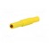 Plug | 4mm banana | 24A | 1kVDC | yellow | insulated | 3mΩ | 0.5÷2.5mm2 image 2