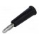 Plug | 4mm banana | 24A | 60VDC | black | non-insulated | on cable image 1