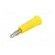 Plug | 4mm banana | 24A | 60VDC | yellow | non-insulated фото 2