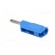 Plug | 4mm banana | 30A | 33VAC | 60VDC | blue | 3mΩ | 2.5mm2 | screw type image 4