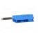Plug | 4mm banana | 30A | 33VAC | 60VDC | blue | 3mΩ | 2.5mm2 | screw type image 3
