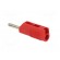 Plug | 4mm banana | 30A | 33VAC | 60VDC | red | 3mΩ | 2.5mm2 | nickel plated image 4