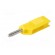 Plug | 4mm banana | 30A | 33VAC | 60VDC | yellow | 3mΩ | 2.5mm2 image 2