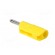 Plug | 4mm banana | 30A | 33VAC | 60VDC | yellow | 3mΩ | 2.5mm2 image 4