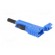 Plug | 4mm banana | 30A | 60VDC | blue | insulated | nickel plated image 4