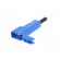 Plug | 4mm banana | 30A | 60VDC | blue | insulated | nickel plated image 6