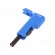 Plug | 4mm banana | 30A | 60VDC | blue | insulated | nickel plated image 1