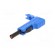 Plug | 4mm banana | 30A | 60VDC | blue | insulated | nickel plated image 2