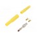Plug | 4mm banana | 32A | 1kVDC | yellow | insulated | Mounting: on cable image 1