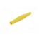 Plug | 4mm banana | 32A | 1kVDC | yellow | insulated | Mounting: on cable image 2