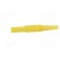 Plug | 4mm banana | 32A | 1kVDC | yellow | insulated | Mounting: on cable image 3