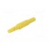 Plug | 4mm banana | 32A | 1kVDC | yellow | insulated | Mounting: on cable image 6