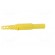 Plug | 4mm banana | 32A | 1kVDC | yellow | insulated | Mounting: on cable image 7