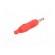 Plug | 4mm banana | 32A | 30VAC | 60VDC | red | 68.3mm | Mounting: on cable фото 6