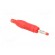 Plug | 4mm banana | 32A | 30VAC | 60VDC | red | 68.3mm | Mounting: on cable фото 8