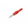 Plug | 4mm banana | 32A | 30VAC | 60VDC | red | non-insulated | 2.5mm2 image 2