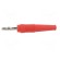 Plug | 4mm banana | 32A | 30VAC | 60VDC | red | non-insulated | 2.5mm2 фото 3
