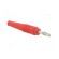 Plug | 4mm banana | 32A | 30VAC | 60VDC | red | non-insulated | 2.5mm2 фото 8
