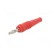 Plug | 4mm banana | 32A | 30VAC | 60VDC | red | non-insulated | 2.5mm2 image 2