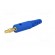 Plug | 4mm banana | 32A | 60VDC | blue | Max.wire diam: 2.8mm image 2