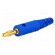 Plug | 4mm banana | 32A | 60VDC | blue | Max.wire diam: 2.8mm фото 1