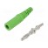 Connector: 4mm banana | plug | 32A | 33VAC | 70VDC | green | 2.5mm2 image 1