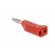 Connector: 4mm banana | plug | 32A | 33VAC | 70VDC | red | nickel plated image 4