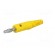 Plug | 4mm banana | 32A | 60VDC | yellow | Max.wire diam: 2.8mm paveikslėlis 2