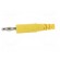 Plug | 4mm banana | 32A | 70VDC | yellow | non-insulated image 3